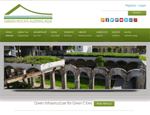 Tablet Screenshot of greenroofsaustralasia.com.au